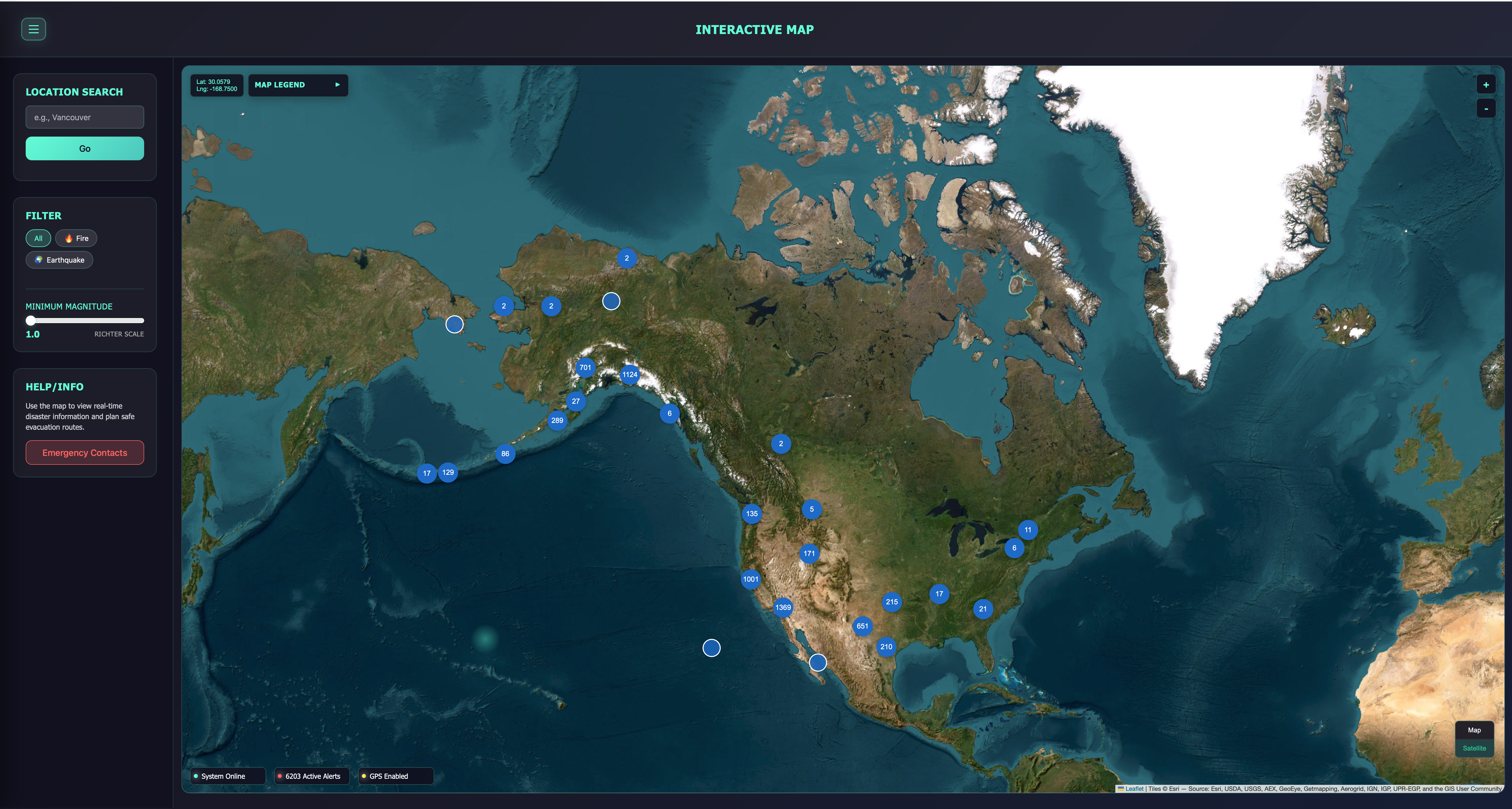 Disaster Alert System screenshot